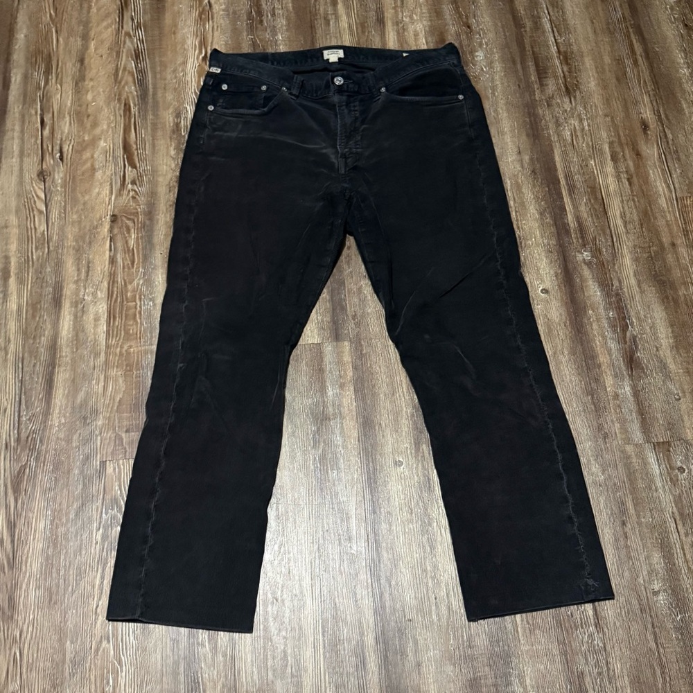 Citizens of Humanity Gage Pants Men's 33 Classic Straight Corduroy Cropped Fashi